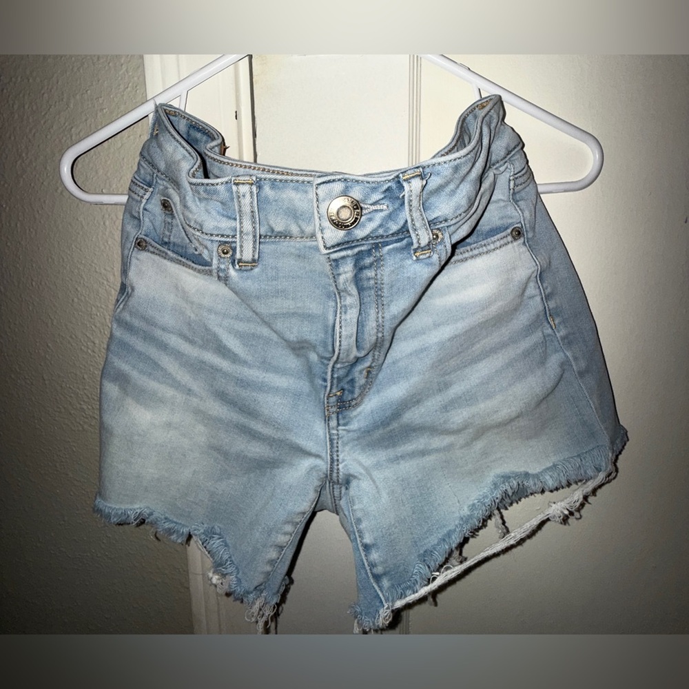 American Eagle Next Level Stretch Light Wash Jean Shorts